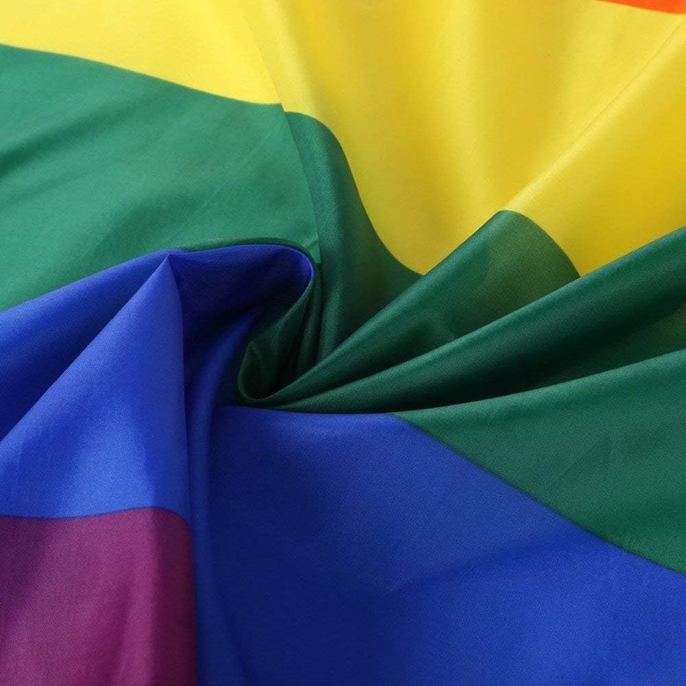 Medium Rainbow Flag - LGBTQIA2s+ Pride Flags - Pride Month, Carnival, Festivals, Garden Party - 5ft x 3ft - By TRIXES - Image 3