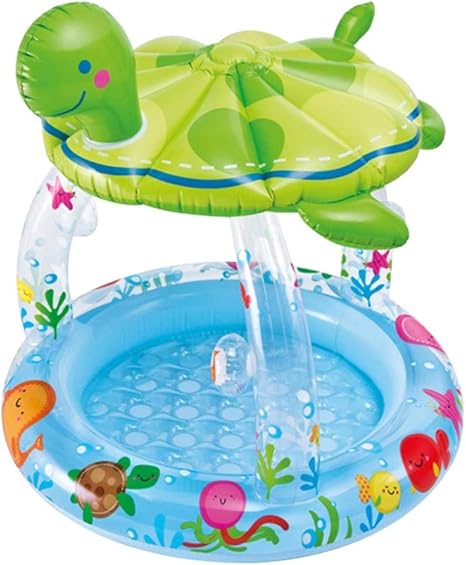 318x180x68 Exterieur Jardin Enfant Yunt 11 Piscine Gonflable Familiale Geante Avec Voile Pare Soleil Arriere Cour Adulte Fete De Leau Dete Enfants Piscine Salon Gonflable Pour Bebe Jeux D Eau Et De Plage Jeux Et Jouets