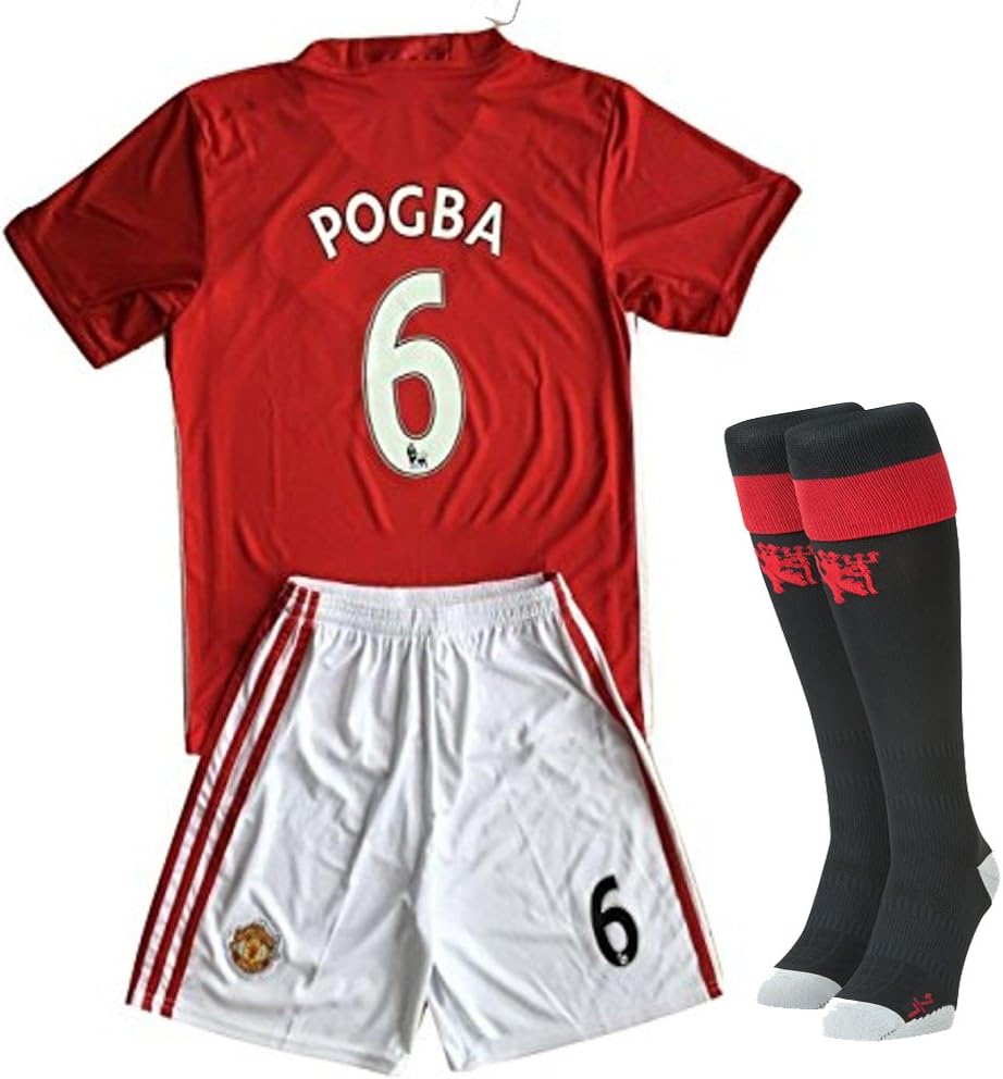 HonestBizT Kid & Youth Pogba Ibrahimovic Red & Blue Manchester United 2016/17 Season Jersey