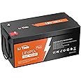 LiTime 12V 400Ah Plus LiFePO4 Lithium Battery w/ 250A BMS, 5120Wh Energy, 3200W Max, 4000-15000 Cycles & 10-Year Lifetime, Load Power Group 8D Battery Perfect for RV Home Solar System Fishing