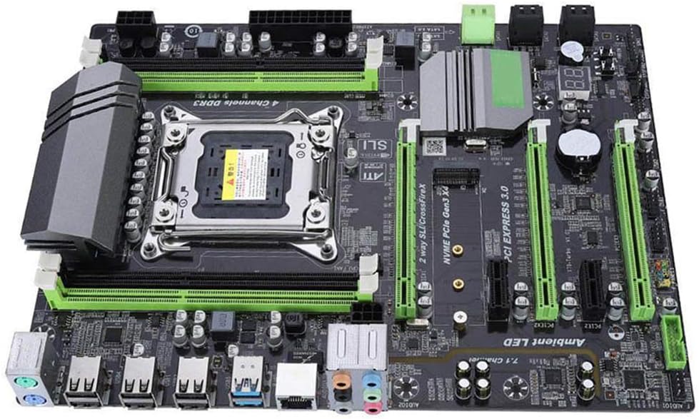 gfhjgjhj X79T Computer Mainborad Double USB 3.0 RTL8111F Gigabit Networks Card Socket LGA 2011
