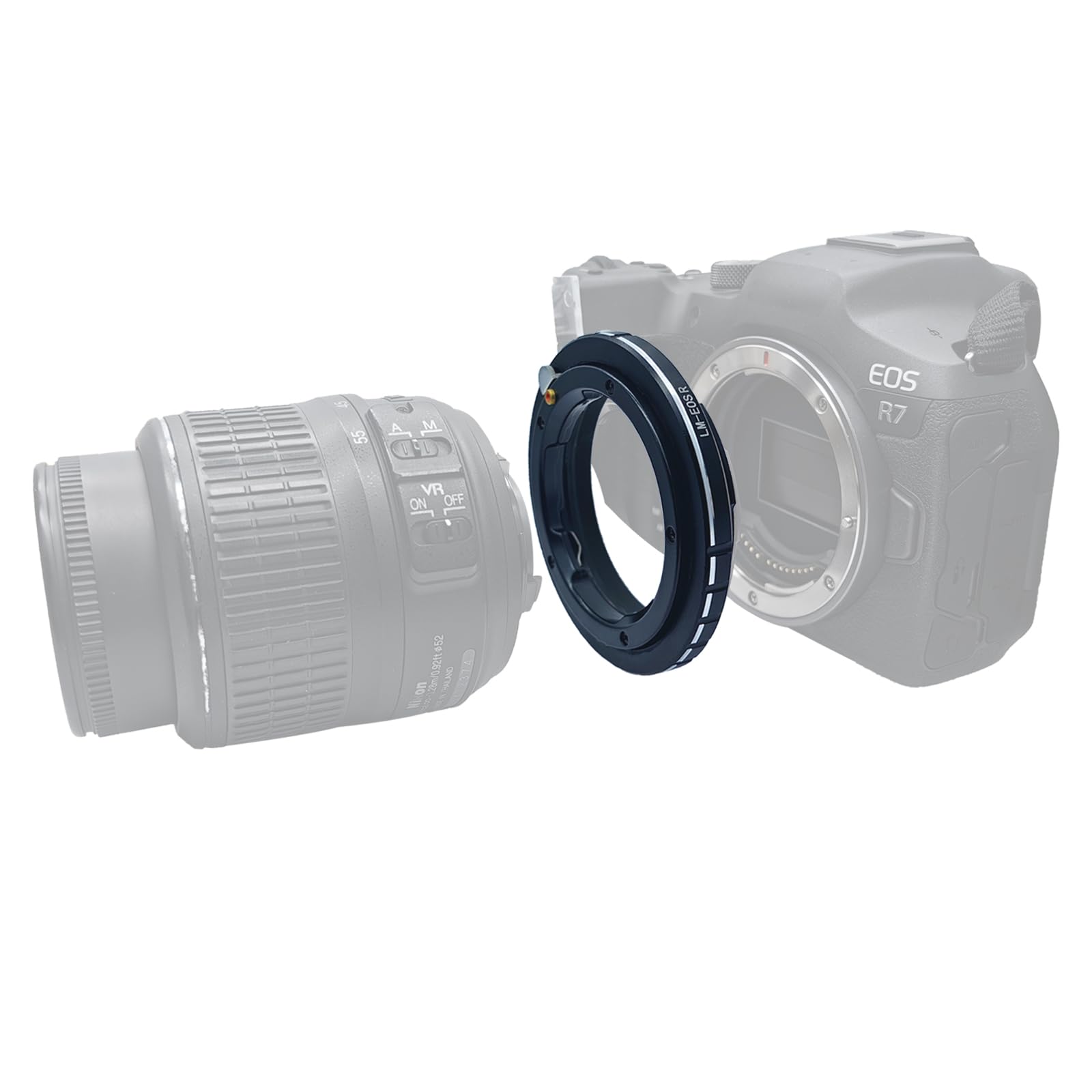 LM-EOS R Lens Adapter Ring for Leica LM Lens, ZM and VM Lens Compatible with Canon EOS R-Mount Camera EOS RF RP, LM to EOS R Lens Adapter