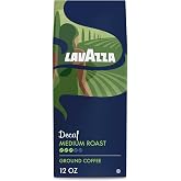 Lavazza Decaf Ground Coffee, Medium Roast, 100% Arabica, 12 oz Bag (Pack of 1)