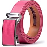 ayamoti Genuine Leather Slide Ratchet Belt Men Multicolored Unisex Customizable Fit