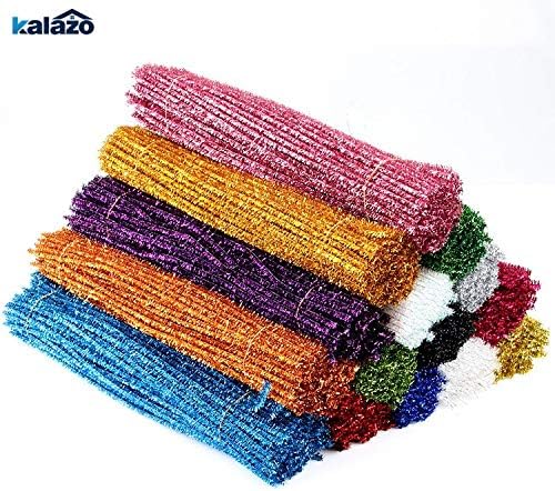 Pipe Cleaners Chenille Stems 100pcs 30cm Glitter Chenille Stems Pipe Cleaners Arts DIY Craft Supplies Christmas Birthday Decorations Home Party Accessories