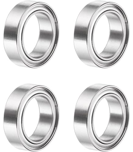 uxcell 10pcs MR128ZZ 8mmx12mmx3.5mm Double Shielded Miniature Deep