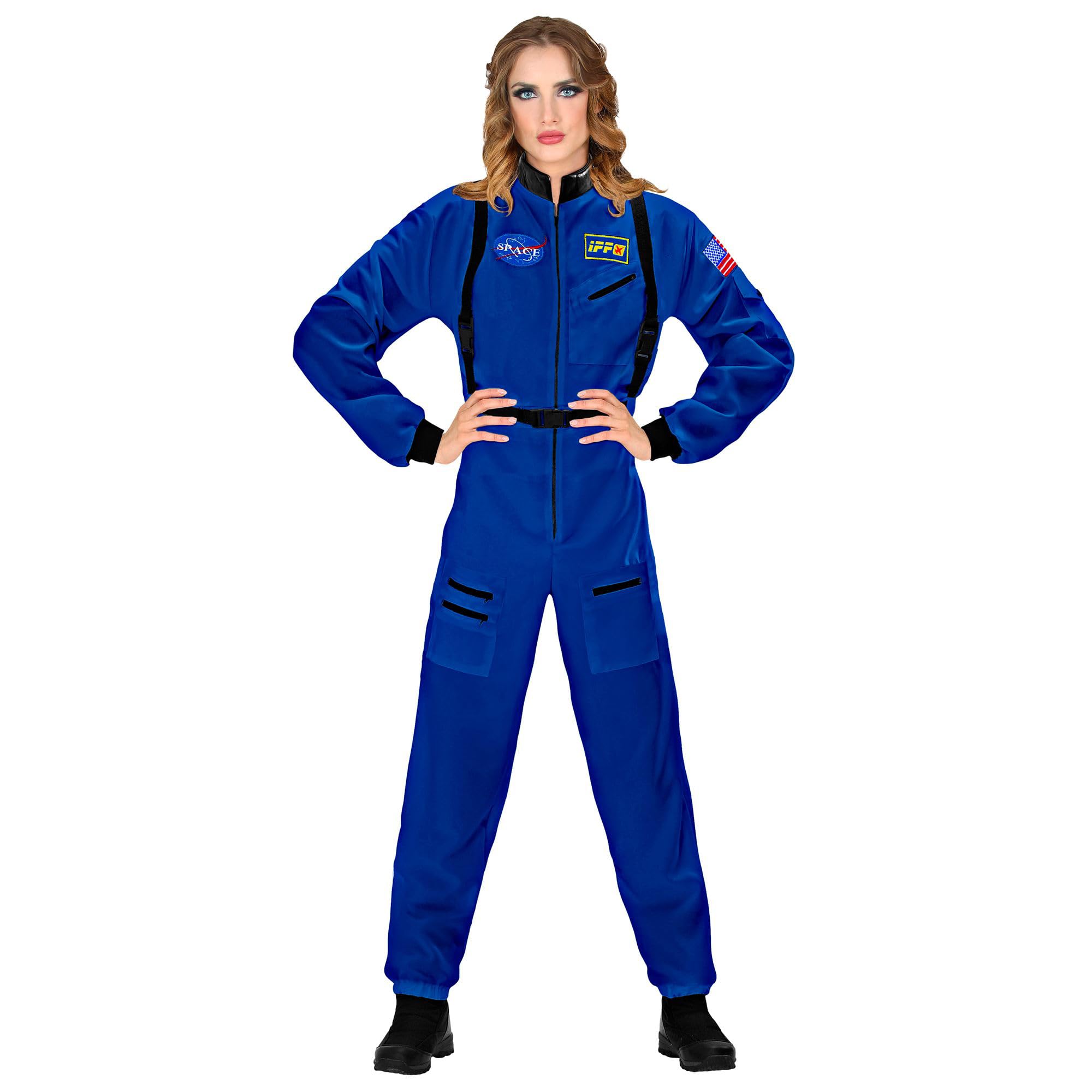 W WIDMANN MILANO Party Fashion Astronaut Costume Space Suit Jumpsuit Space Girl Spaceman Fancy Dress Costumes