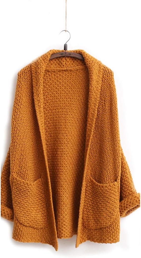 Amazon 復古中の長いカーディガン カーディガン ジャケット カジュアル タイプ で 気軽 に 着こなし レディース コート ブラウン カーディガン ボレロ 通販