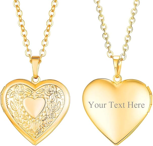Personalised Gold Locket Necklace Shop 