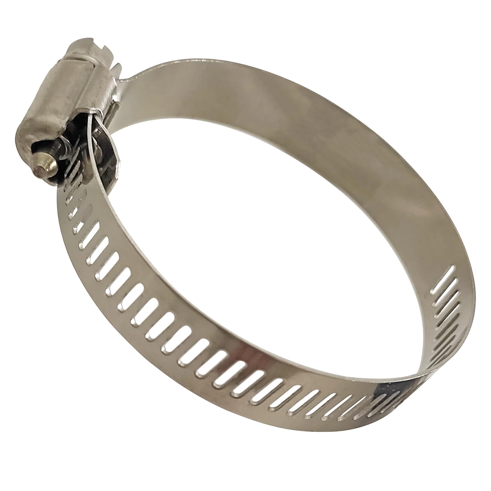 4 Pcs Hose Clamp in 304 Stainless Steel Clip for Soft Pipe with Outer Diameter Range 33-57mm, Clip Width 12mm, Sturdy and Rust Resistant Duct Clamp