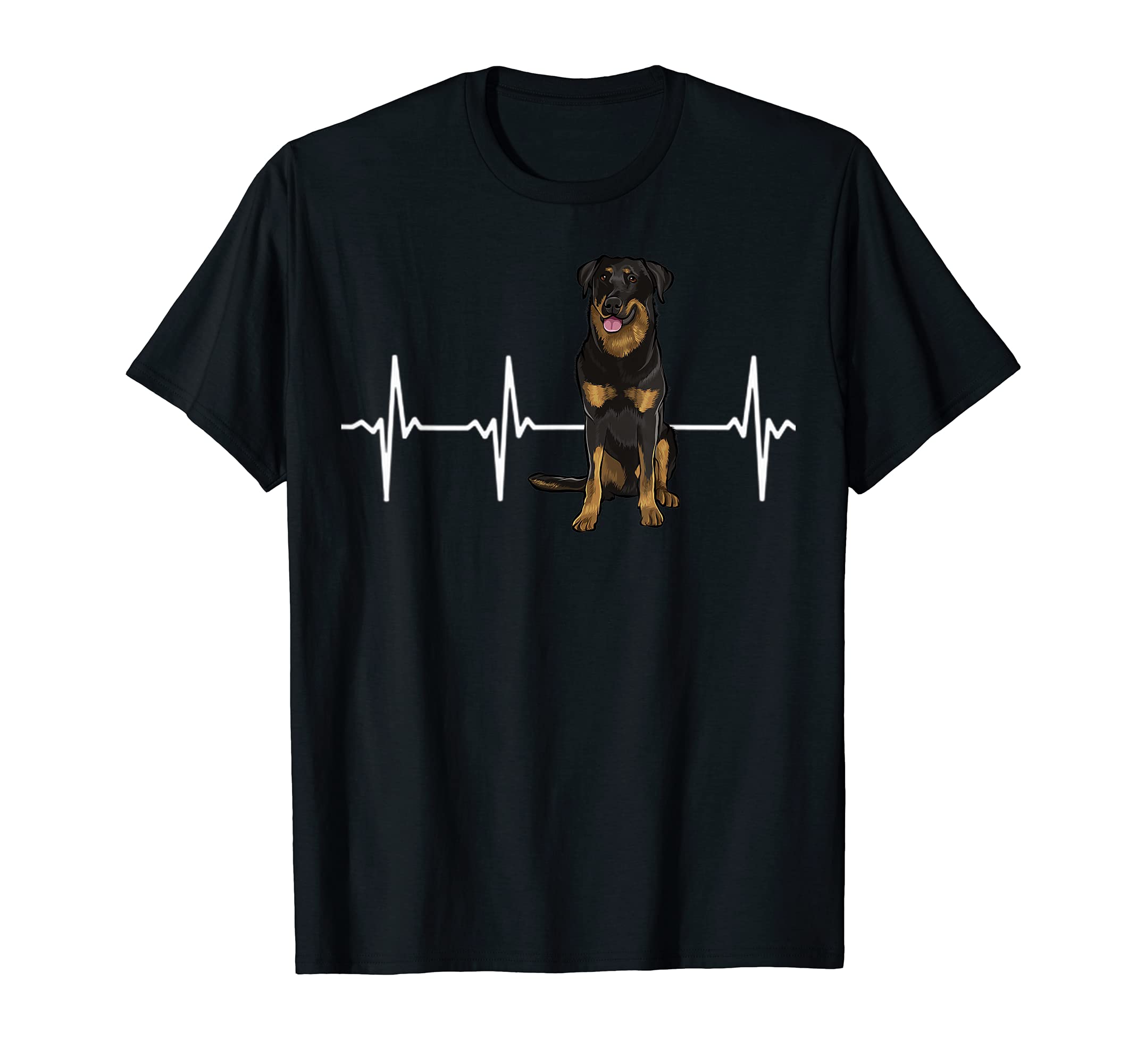 Beauceron Heartbeat Dog Lover T-Shirt