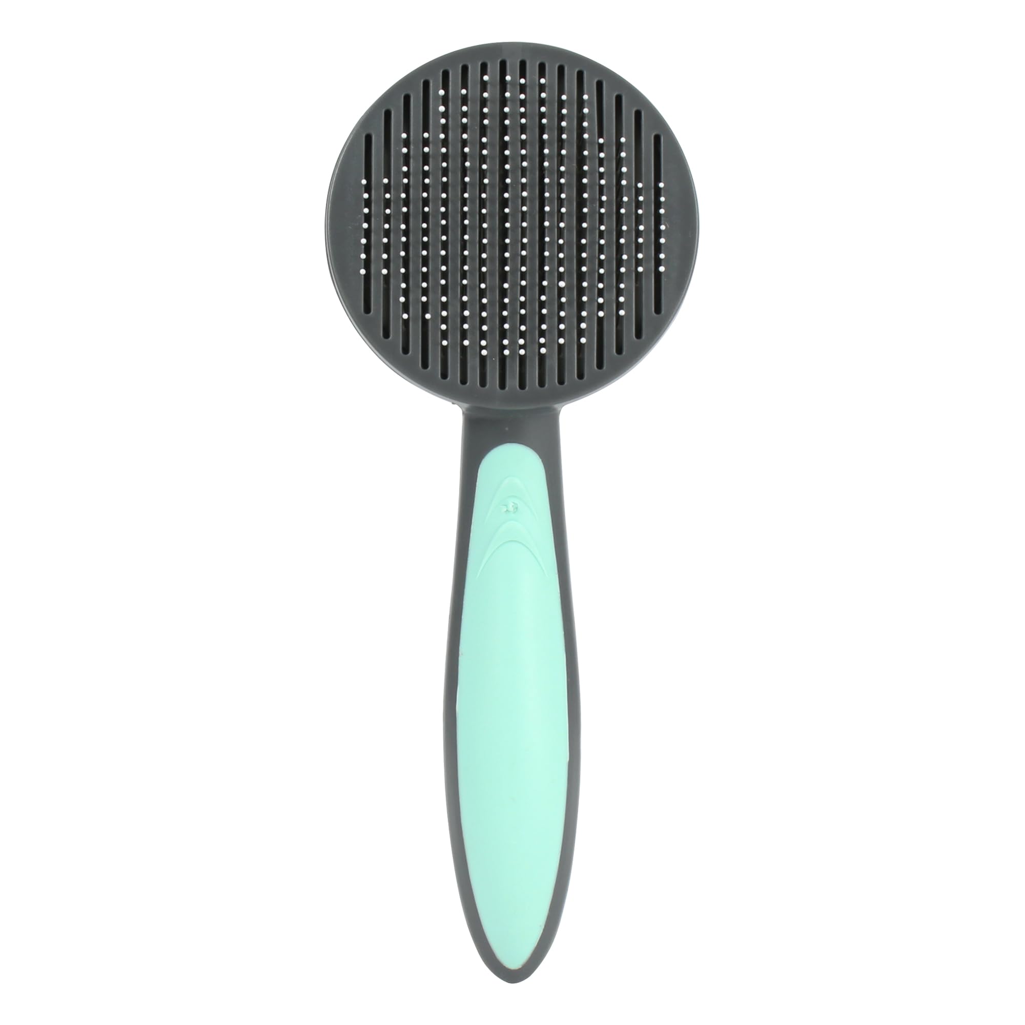 MEGAUK Dog Grooming Brush - Self Cleaning Cat Brush for Shedding - Soft Slicker Brush with Release Button to Remove Loose Fur for Small Medium Large Pets with Long Hair