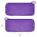 Miracle FACE ERASE Makeup Remover Cloth 2-Pack – Reusable Microfiber Face Cloths with 6 Hair Ties – Use With Water – Washable, Sensitive Skin Friendly Makeup Eraser (2 Count, Purple)