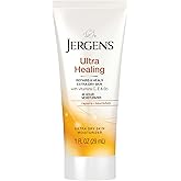 Jergens Ultra Healing Dry Skin Moisturizer, 1 Ounce Travel Lotion, for Absorption into Extra Dry Skin, with HYDRALUCENCE blend, Vitamins C, E, and B5 (Pack of 10)