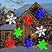 Ucharge Christmas Laser Light, [Newest Version] Snowflake Led Landscape Spotlight 10 Slides Sparkling Laser Light Show Rotating Outdoor Projection Lights Holiday, Christmas Decoration, Multi