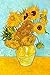 Buttonsmith VanGogh Sunflowers Magnet - Set of 2 1.75