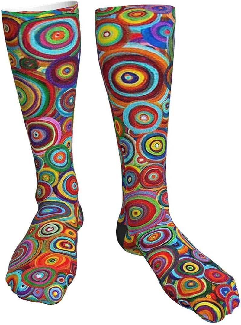Psychedelic Trippy Art Candle Compression Socks Unisex Printed Socks