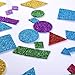 eBoot Glitter Foam Stickers Self-adhesive EVA Foam Sticker Geometry Shaped Foam Stickers for DIY Decoration, 5 Bags, Assorted Colors
