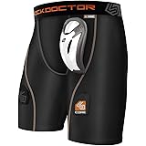 Shock Doctor Core Compression Hockey Shorts with Bio-Flex Cup, Men's & Boy’s