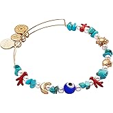 Alex and Ani Moonlight Beach Pearl Charm Necklace