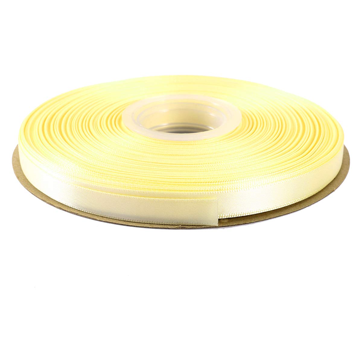 ITIsparkle 9mm Double Faced Satin Ribbon 45 Meters-Roll Set for Gift Wrapping Scrap Books Party Favor Hair Braids Baby Shower Decoration Floral Arrangement Craft Supplies, Ivory Ribbon