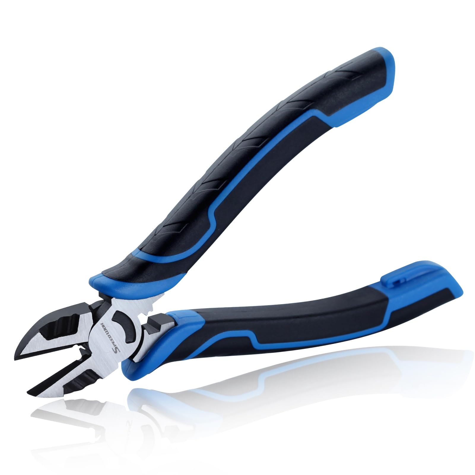 SPEEDWOX 6-Inch Multifunctional Tool Pliers: Multipurpose Diagonal Cutting Pliers with Stripper and Crimper