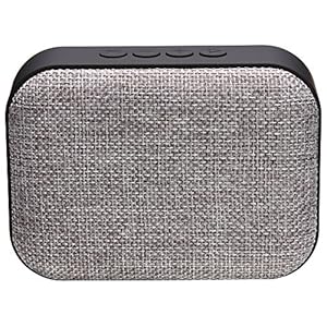 Live Tech Portable Yoga Bluetooth Wireless Speaker with Micro SD/AUX/Mic (Grey)