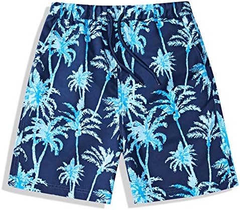 BASADINA Boys Swim Shorts Swimming Trunk Summer Printed Quick Dry Beachwear Kids Board 5-14 Years