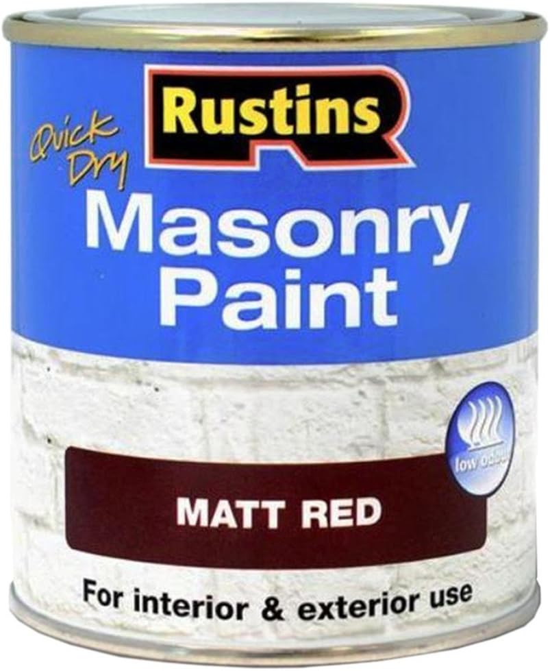 Rustins Masonry Paint Matt Red 250ml