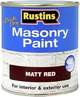 Rustins Masonry Paint Matt Red 250ml