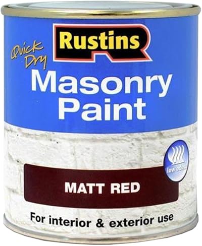Rustins Masonry Paint Matt Red 250ml