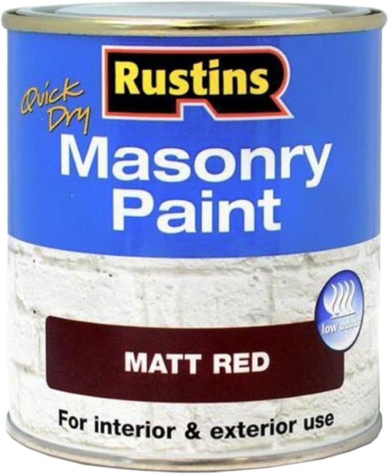Rustins Masonry Paint Matt Red 250ml