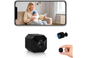 CHICHOHOO 2025 New Upgraded Spy Camera Hidden Camera, WiFi Mini Wireless Small Nanny Cam Real 1080P with Night Vision for Indoor Security, Tiny Secret Camaras Espias Ocultas for Baby/Pet with APP Remote Viewing