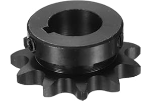 uxcell #50 Chain Roller Sprocket B Type, 1" Bore 11 Tooth Single Strand Chain Sprocket, Carbon Steel, Keyway with Set Screws