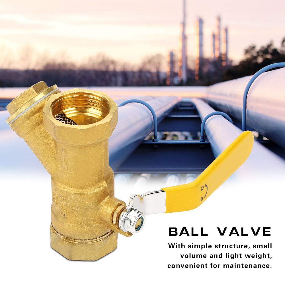 Ball Valve DN25 1 inch BSP Ball Valve Brass Y Ball Valve Y Type Brass Strainer Filter Ball Valve