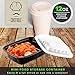 Chefible [14 Pack Small 12 oz. Mini Single Compartment Meal Prep Container, Food Storage, Bariatric Meal Prep, Durable, BPA-free, Reusable, Washable, Microwavable, Perfect for Diet Portion Control!