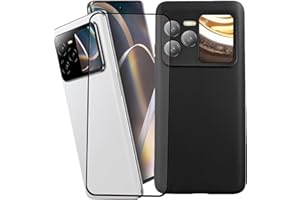 NEOYUKL Cover for ZTE BLU Bold N4 Case, 【6.78"】 Screen Protector 【1 Pack】，Shockproof Bumper Protection Shell Black