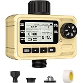 Garden Control Systems Timed Irrigator, Garden Irrigation Controller,Yellow, ABS Plastic;