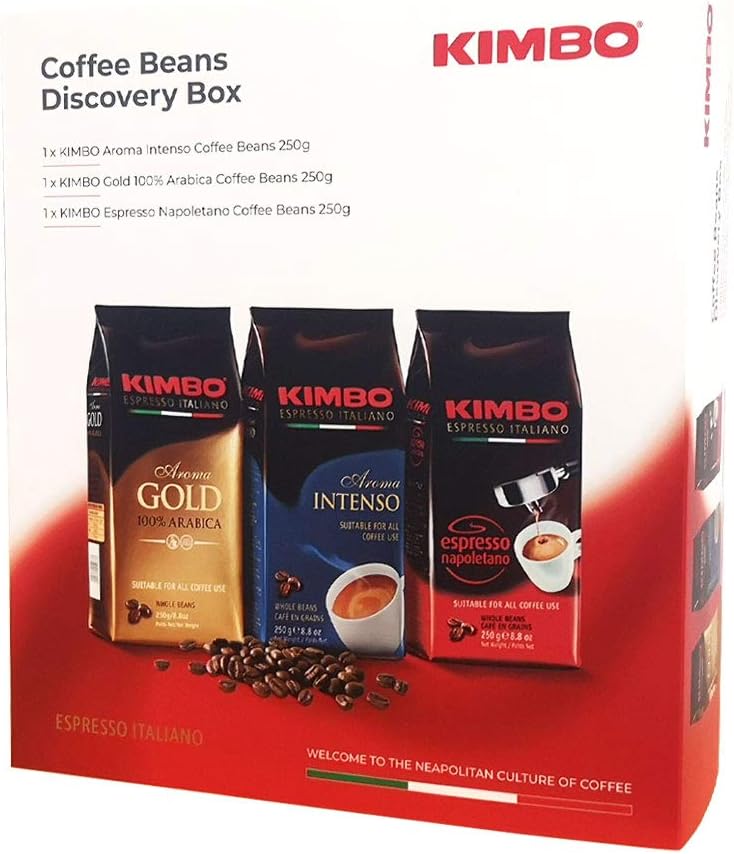 Kimbo Coffee Beans Discovery Gift Set Amazon.co.uk Grocery