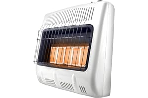 Mr. Heater MHVFDF30RTT 30,000 BTU Radiant Vent Free Dual Fuel Natural Gas and Propane Heater for Cold Rooms, Additions, Sun Rooms & Cabins - White