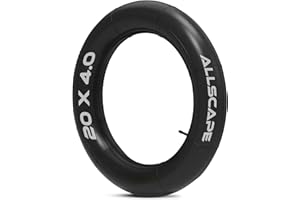 HAPPY EBIKES HEB - Heavy Duty Bike Tube for Ebike Tires - Puncture Resistant Inner Tube for 20x4 / 26x4 Bike Tire, Fat Tire Tube, MTB, 20 inch x 4.0 inch and 26 inch x 4.0 inch Bike Tubes