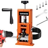 CuzConven Wire Stripper Machine,0.04-1 Inch Scrapping Copper Wire Peeler Machine, Drill Powered/Hand Crank Dual-drive Wire Stripper Tool for Scrap Copper Recycling &amp; DIY etc.