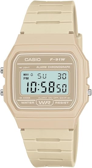 unisex casio classic alarm chronograph watch