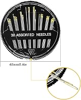 CCLKHY 30 Pcs Hand Sewing Needles Set Assorted Sizes Embroidery Mending Craft view 3