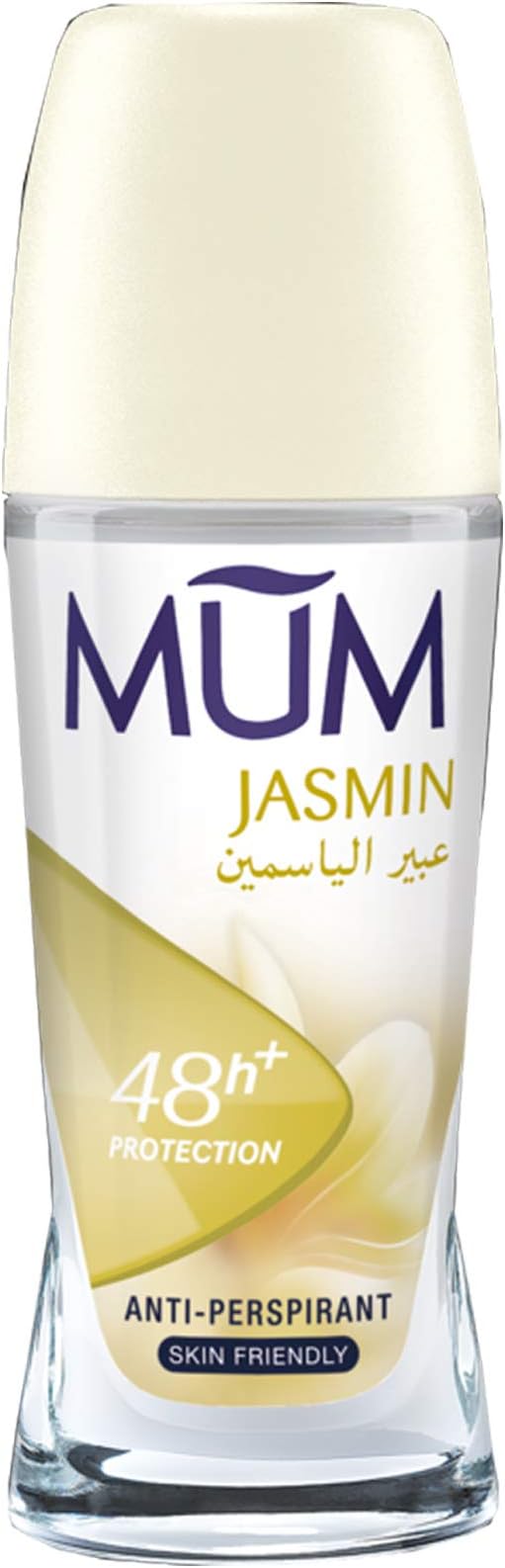 3 x MUM ANTIPERSPIRANT DEODORANT ROLL ON JASMINE ALCOHOL FREE 50ML
