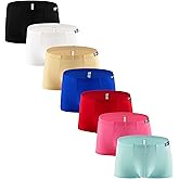 Gudan Mens Silky Underwear Sexy Seamless Boxer Briefs