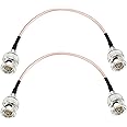 Superbat 3G HD SDI Cable BNC Jumper 6 inch 75 ohm for Cameras Monitor Vedio Recorder BMCC Video Equipment Supports HD-SDI 3G-SDI 4K 8K SDI Video Cable 2Pcs