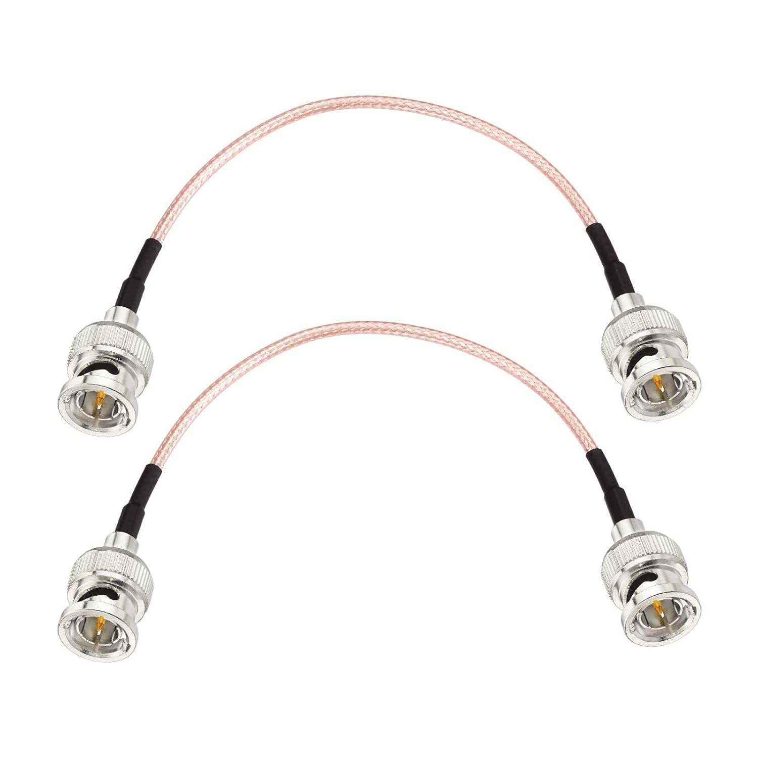 Superbat Thin BNC Male to Male RG179 Cable 15cm,2Pcs Short HD 3G SDI Video Cable 75ohm for Blackmagic Camera SDI Converter/Recorder CCTV Monitor Audio Video System Supports 3G-SDI/HD-SDI/4K/8K — image 1