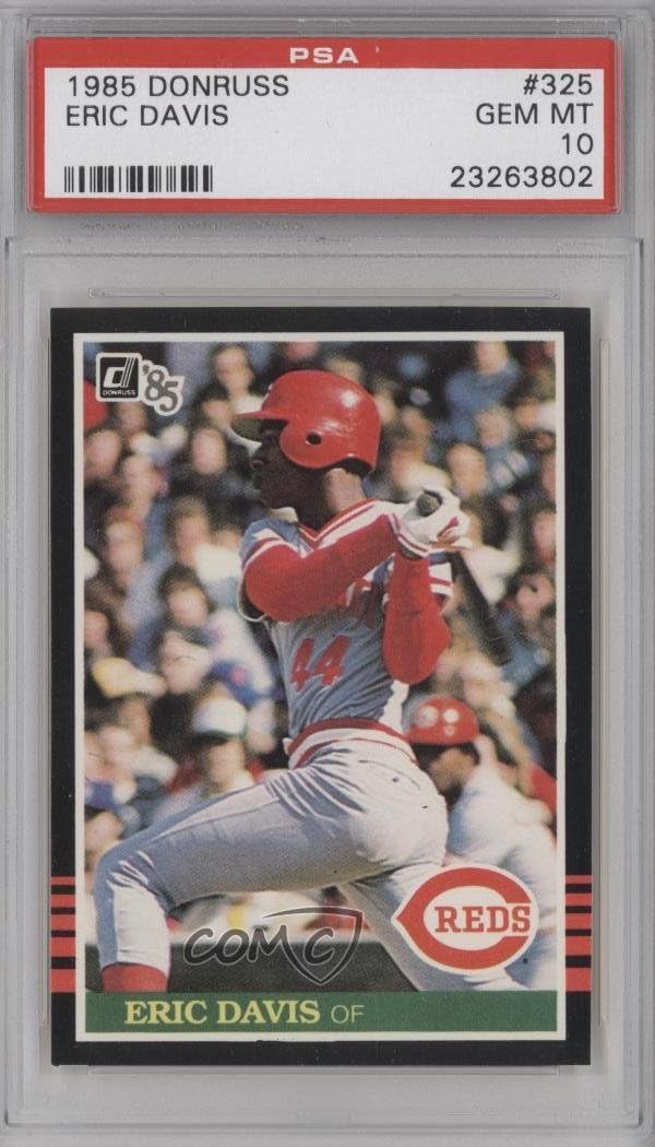 Amazon Eric Davis PSA GRADED 10 Baseball Card 1985 Donruss 