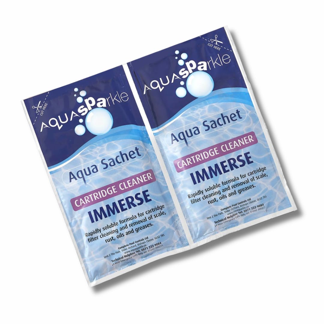 AQUASPARKLE Immerse Cartridge Filter Cleaner 2x 50g sachets